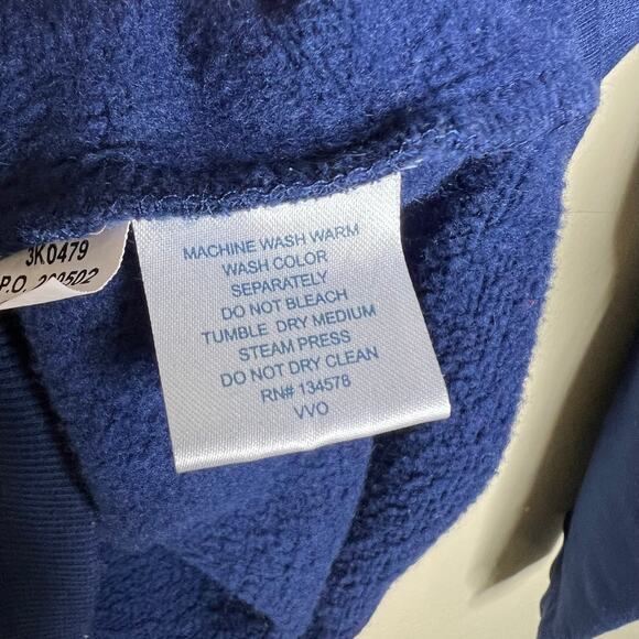 Vineyard Vines Hoodie LARGE 16 Boys Kids Blue Sweatshirt Fleece Vintage Whale - Picture 6 of 6